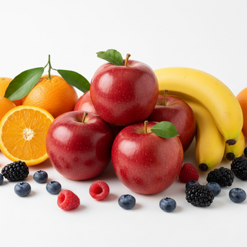 Fresh Fruits - Apple, Banana, Orange and Berries